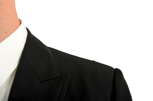 Traje de Esmoquin Dolce & Gabbana Para Hombre Negro Lana Seda Tres Piezas US 40R IT 50R - Imagen 7 de 9