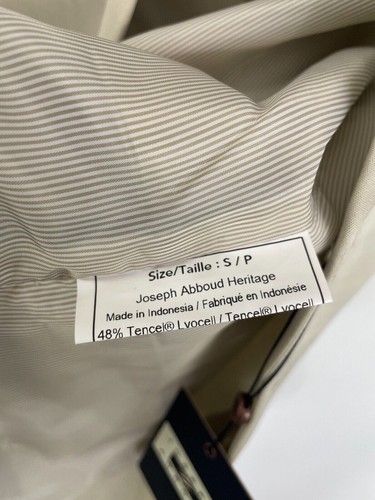 Joseph Abboud Heritage Mens Size S Vest Button Up Tencel Lyocell Linen Lined New - Picture 6 of 10