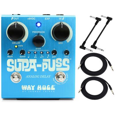 Way Huge WHE707 Supa-Puss Analog Delay Guitar Effect Pedal with