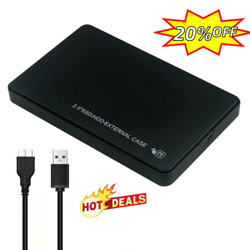 2.5"SATA USB 3.0 Hard Drive Disk HDD SSD Enclosure Laptop External Case S7V0 - Picture 2 of 14