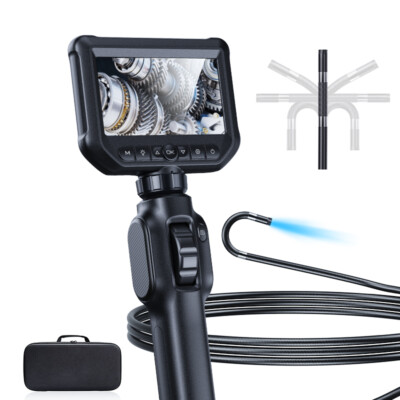 KERUI Endoscope Camera Articulating Borescope 2-Way 360° Industrial Inspection