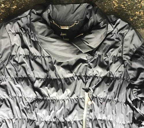 dennis by Dennis Basso Women's Size XL Pillow Collar Quilted Puffer Jacket Black - Picture 4 of 8