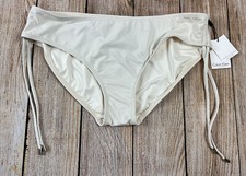 NWT Womens Calvin Klein Swimsuit Bottoms White UV Protection Swimwear