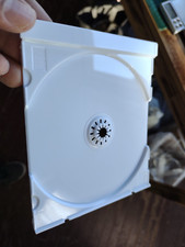 100 NEW TOP QUALITY SINGLE CD TRAYS W COMPACT DISC AUDIO WHITE LZ01PK FREE SHIP