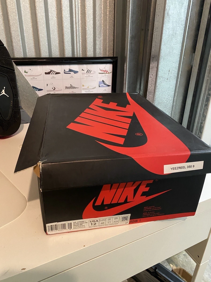 Jordan 1 box best sale size