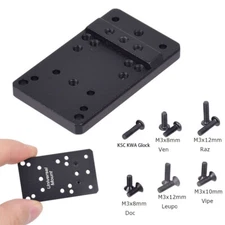 Universal Glock Rear Dot Sight Mount Plate Base For Glock Red Dot Sight Adaptor