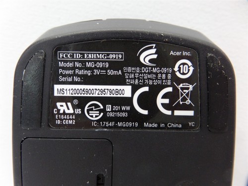 Acer KG-0833 Wireless Keyboard W/ MG-0919 Wireless Mouse - Picture 9 of 10