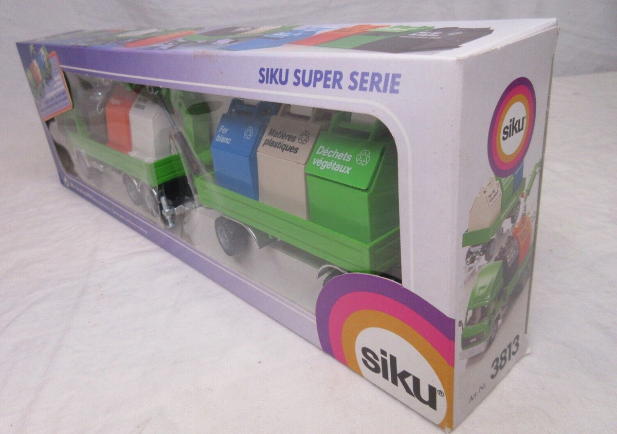 SIKU Super Serie #3813 Iveco Recycling LKW-Zug Lorry with Trailer