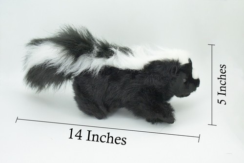 Skunk Hand Puppet, Plush Skunk Toy, Realistic Stuffed Animal, Gift 14" FM35 B413 - Picture 2 of 9