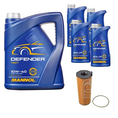 FEBI BILSTEIN Ölfilter 9L MANNOL Defender 10W-40 für Audi A6 Allroad 4FH C6