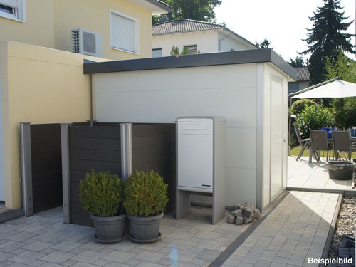 GO-ISO - hochwertiges Gartenhaus isoliert - grauweiß - 3,16 x 2,00 m - Bild 1 von 5