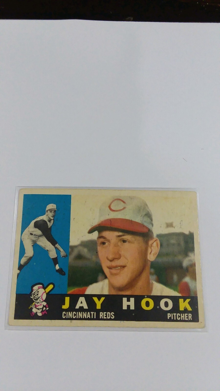 1960 Topps    RC #187 Jay Hook Cincinnati Reds Baseball Card