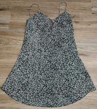 Vtg Circa 2000 size L Slip Nightgown Floral Lingerie Nightie Spaghetti Straps