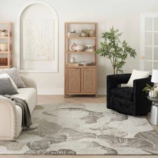 Designer Modern Plush Textured Hand Tufted Wool Gray Area Rug  FREE SHIPPING 