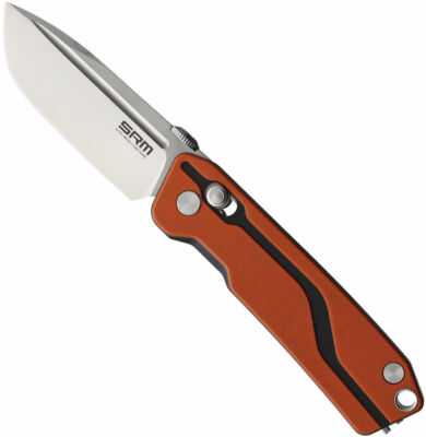 SRM 7228 AMBI LOCK FOLDING KNIFE, 3.88'' CLOSED, D2 TOOL STEEL, G10, SRM7228J