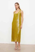 VELVET By Graham & Spencer Alena Sequin Tank Dress Aurora M $299 F10