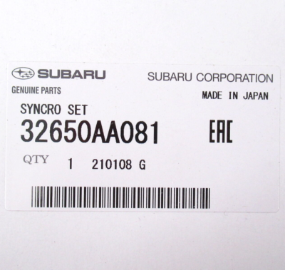 Genuine OEM Subaru 32650AA081 Synchronizer Set 2004-2006 Impreza