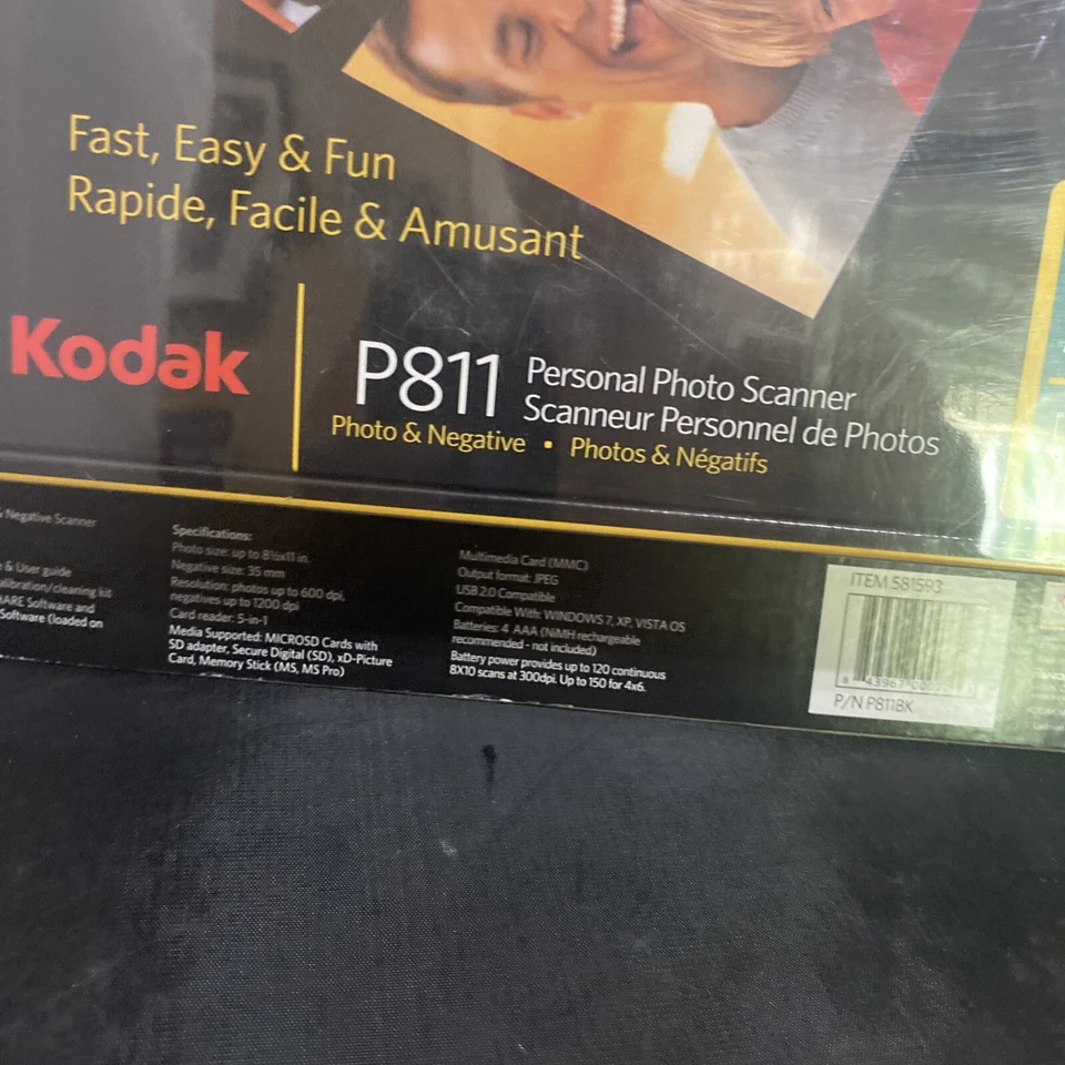 Kodak P811R Personal Photo Scanner Document Photo & Negative Missing As Card - Image 4 of 4
