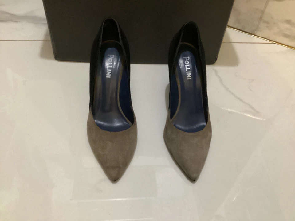 波利尼绒面革高跟鞋 7.5 码 — 第 2/4 张图片