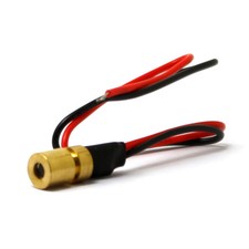 100 x Mini Dot Orange Red Laser Diode Module 635nm 3mw w/ Built-in Driver 6x10mm