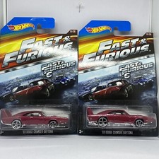 2014 Hot Wheels Fast & Furious '69 Dodge Charger Daytona Set Of 2
