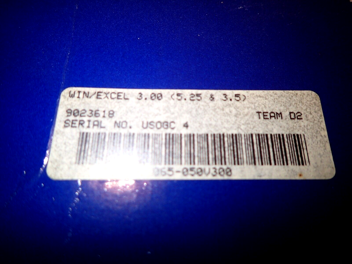 Microsoft Excel for Windows 3.0 - Case, Manuals 3.5