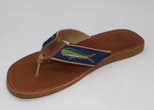 OCEAN RIDER men's Original Classic LEATHER  mahi  Flip Flop NEW made in the USA