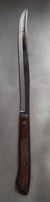 Vintage Flint Carving Chef Knife 8  Stainless Vanadium Blade USA