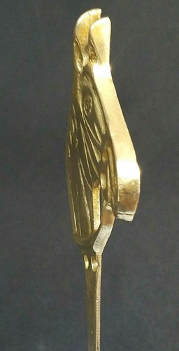 Horse Head Hook Solid Brass Equine Design With Double Holes - Picture 4 of 9