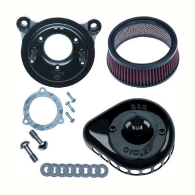 S&S Stealth Luftfilter Mini T. Schwarz, f. Harley-Davidson mit E-Gas 08-17