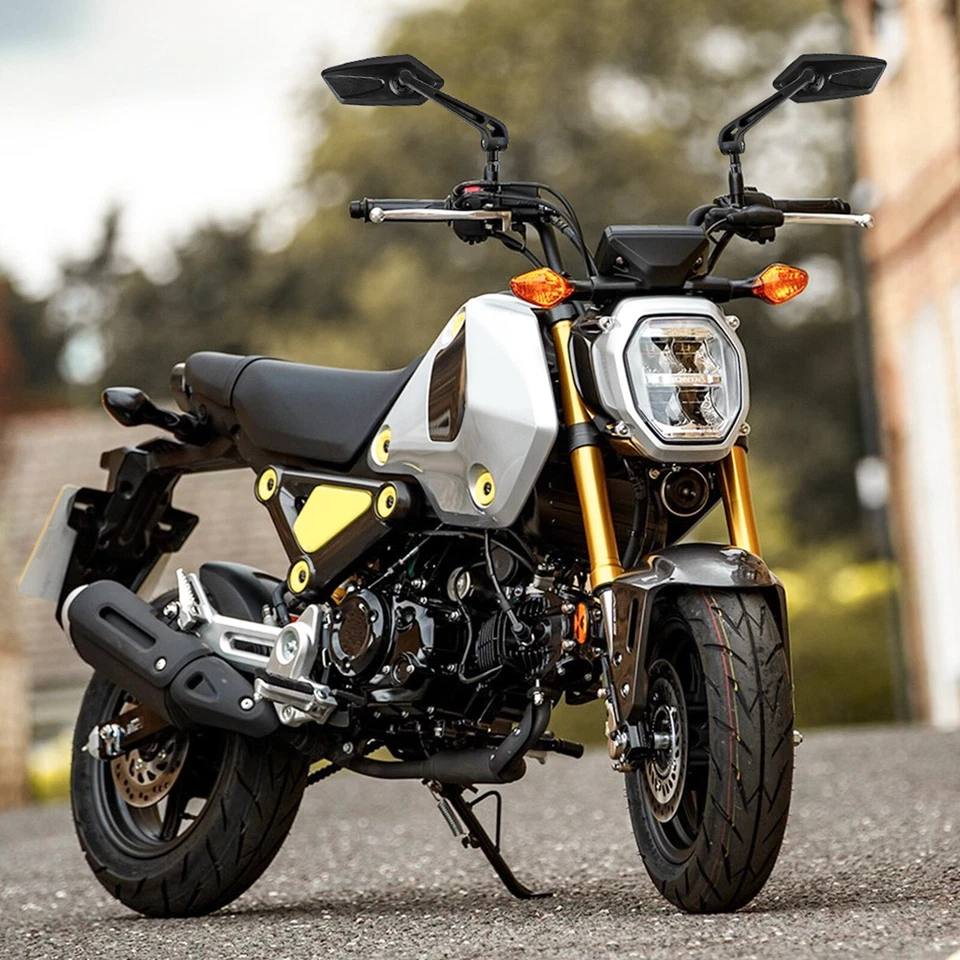 Motorcycle Rear View Side Mirrors For Kawasaki Z125 Z250 Z400 Z650 Z1000 Z900 Foto 3 de 4