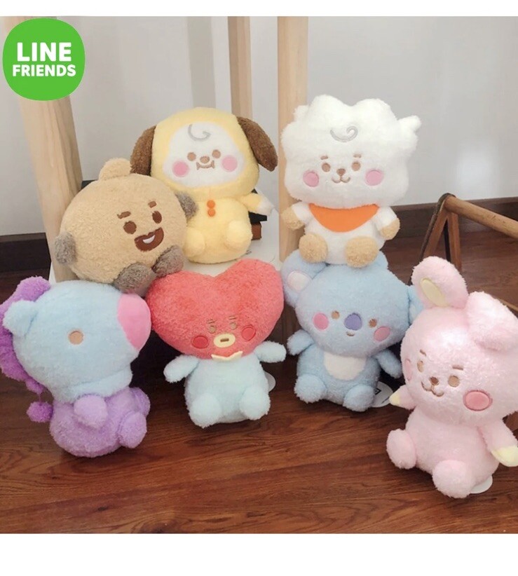 BT21 Baby Plush Dolls (6-Pack Set) – Complete Line Friends Collection