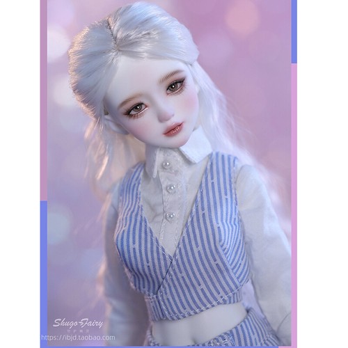 Carina bambola 1/6 BJD SET COMPLETO palla articolata ragazza trucco viso occhi parrucca vestiti regalo - Foto 10 di 12