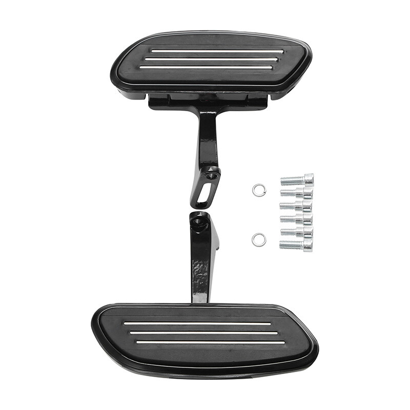 Black Passenger Floorboards For Harley Touring Electra & Road Glide (1993-2024) – Aluminum, Left/Right/Rear Mount