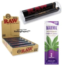 RAW Rolling Papers PHATTY Cigar Roller + FREE Pack of ZIG ZAG KARMA PURPLE CHILL