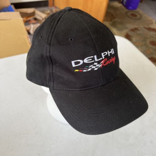 Delphi Racing Strapback Hat Black Cap Speedway Nascar Shumsky - Picture 3 of 10