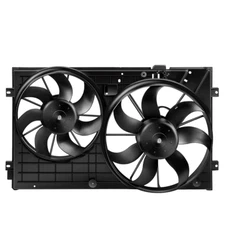 AC Radiator Condenser Cooling Fan Assembly For 2009 2010-2013 Volkswagen Jetta