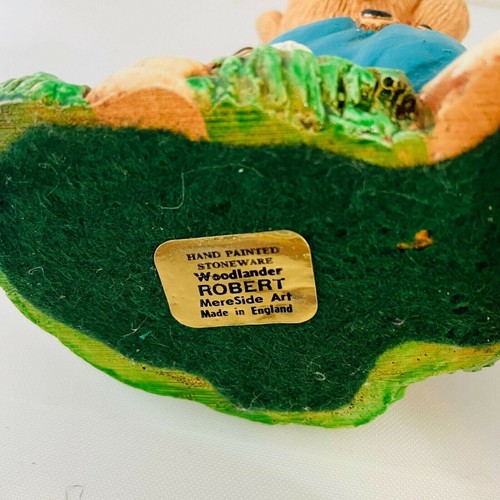#3409 Woodlander Mereside Art Stoneware Robert Golfing , ceramic rabbit playing - Picture 4 of 8