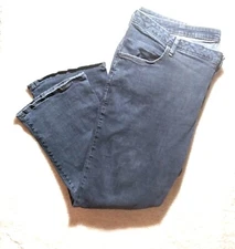 Gitano Jeans Wm Sz 26W Blue Denim High Rise Stretch 47"x30" Vintage 