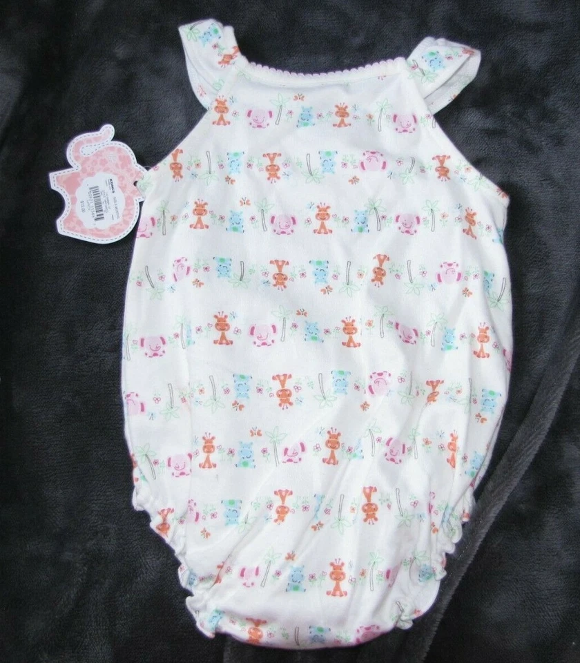 PRIMEROS MOMENTOS ELEFANTE SELVA ROSA CREMA BEBÉ NIÑA VERANO BURBUJA CONJUNTO REGALO 3-6 Foto 2 de 2