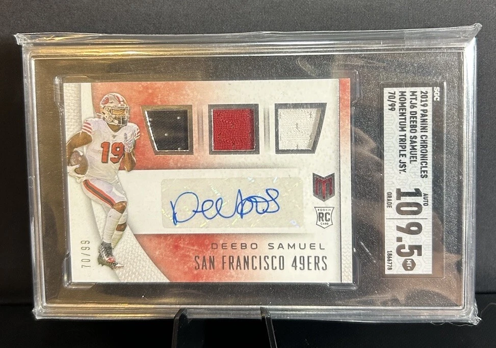 Deebo Samuel Panini Chronicles Momentum Triple Jersey Autographs #MTJ6 Base