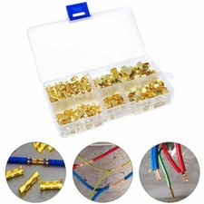 500PCS U Shape Copper Terminals Crimp Kit - Non-Insulated Assortment Wire Cable