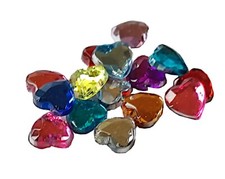 Halbperlen herzf&ouml;rmig, 3x4mm, 300 St&uuml;ck in der Packung