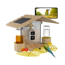 GUTINNEEN Smart Bird Feeder with Camera, High Resolution AI Camera ... Fast Ship