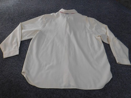 Alfred Dunner top size 20 white womens floral pockets button up polyester cotton - Picture 11 of 16