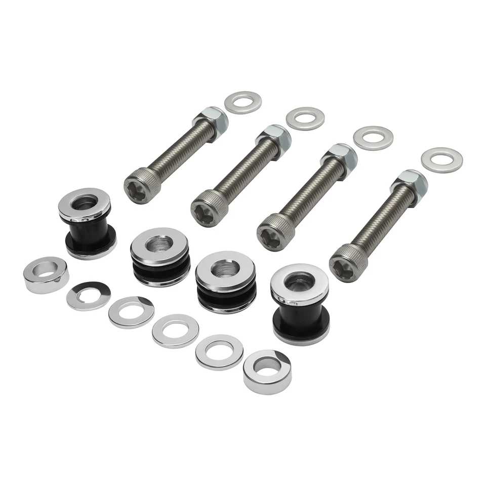 Kit de herrajes de acoplamiento Sissy Bar aptos para Harley Softail Fat Boy FLSTF 2003-2017 EE. UU. Foto 3 de 4