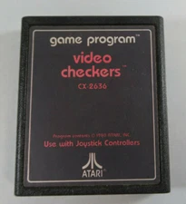 Video Checkers Atari 2600 Game Cartridge - Tested & Works