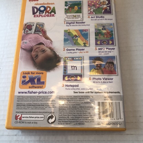 IXL LEARNING SYSTEM FISHER PRICE DORA THE EXPLORER CD ROM 3D GAME - Picture 2 of 2