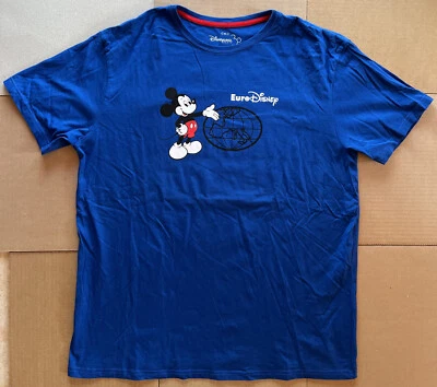 T-shirt Mickey Euro Disney Disneyland Paris EuroDisney 92 30th Anniversary Globe - Photo 1/4