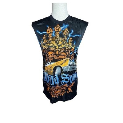 Vintage No Boundaries Wild Spirits AOP Tank Top Size Small